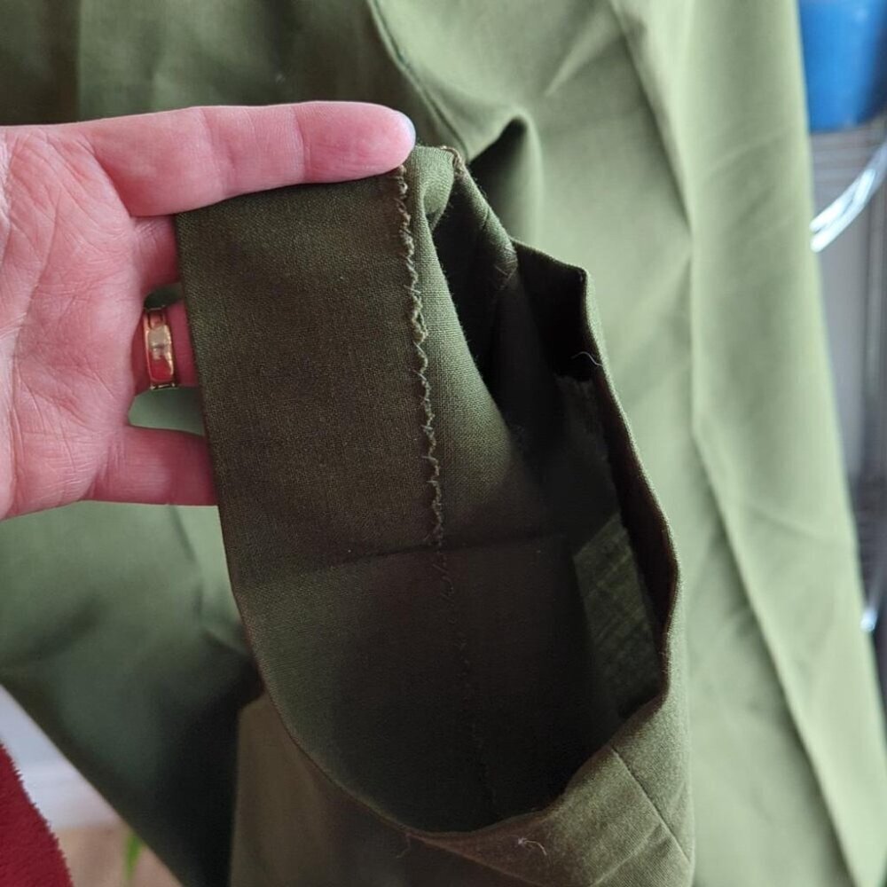 Mid Century Green Dress Pants - Picture 7 of 9